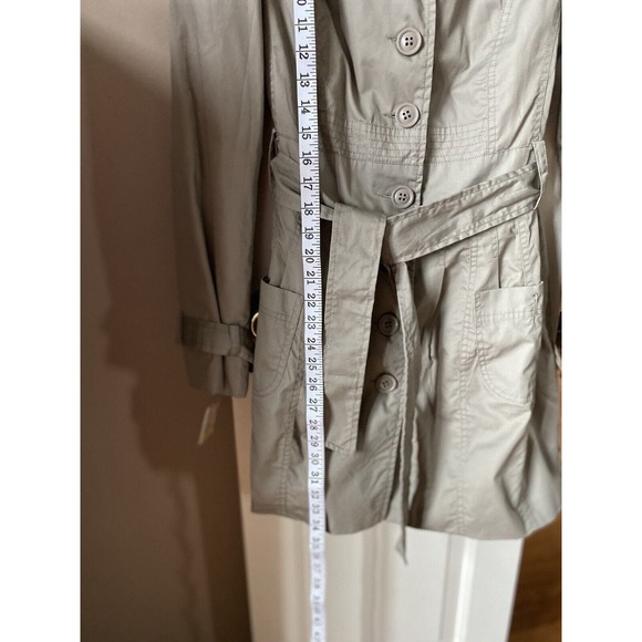 XSIDE Outerwear Khaki Rain Over Coat Size Large - Picture 4 of 5